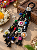 Black pompom and rakhi pranda