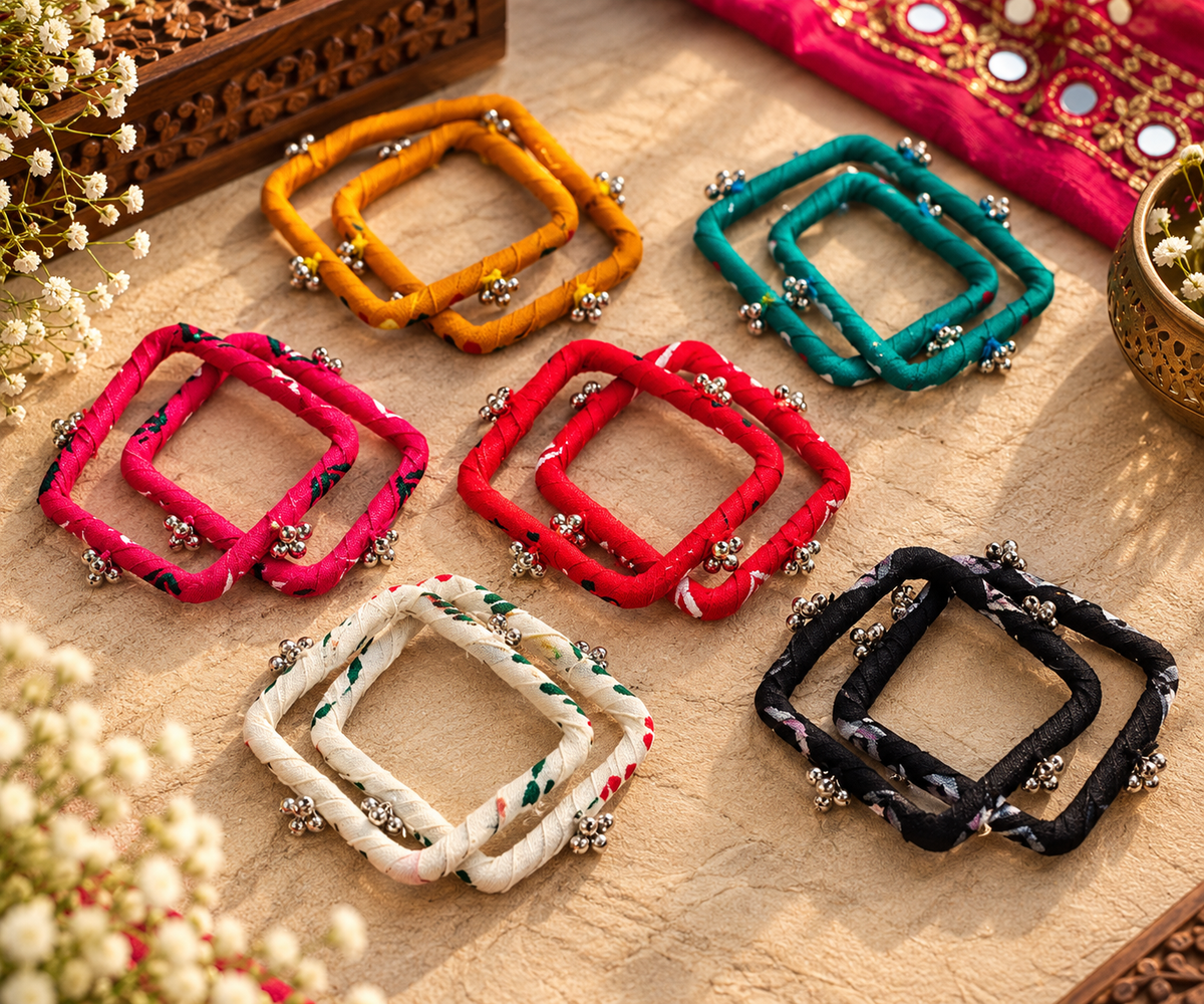 Multicolored square Bangles