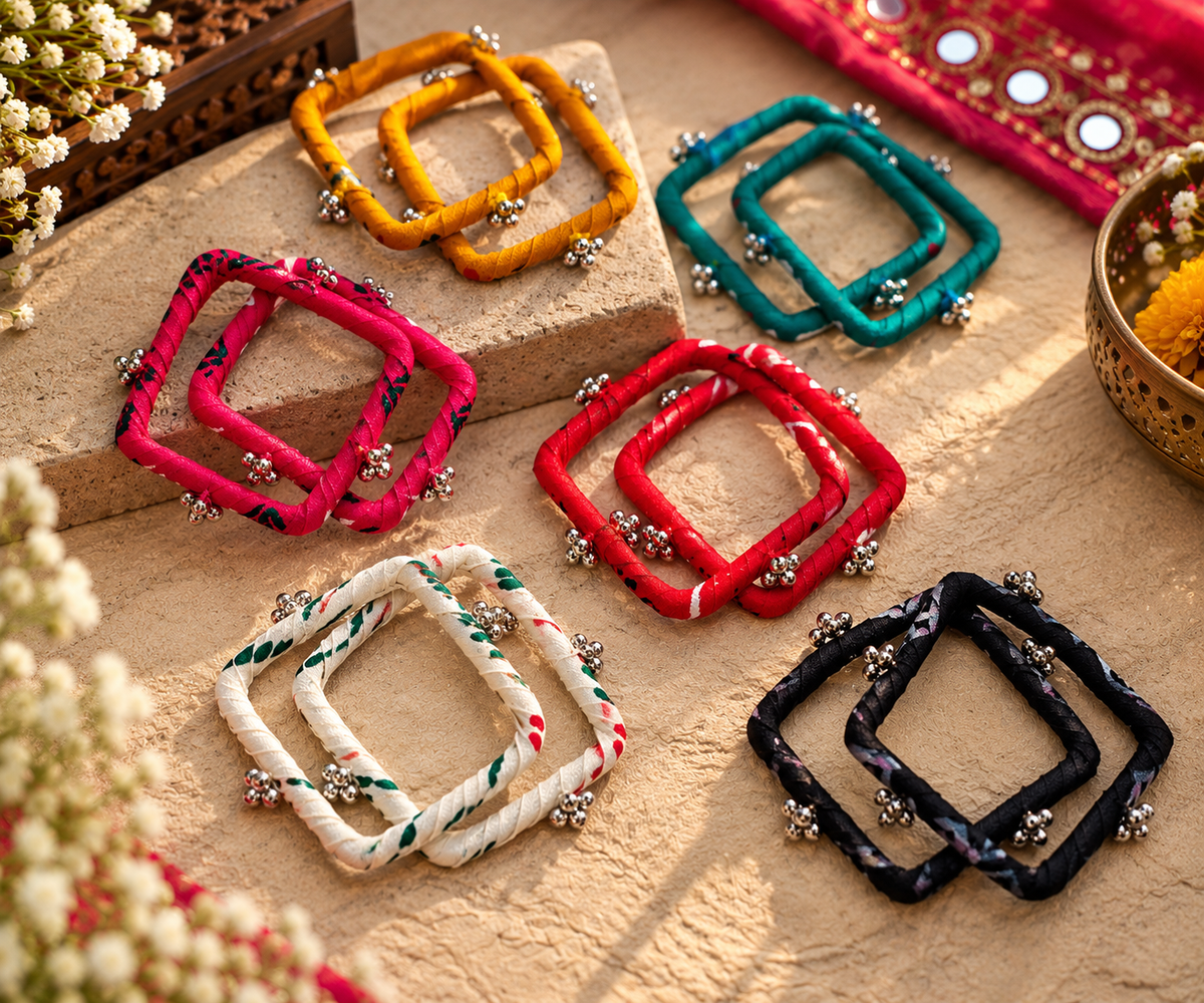 Multicolored square Bangles