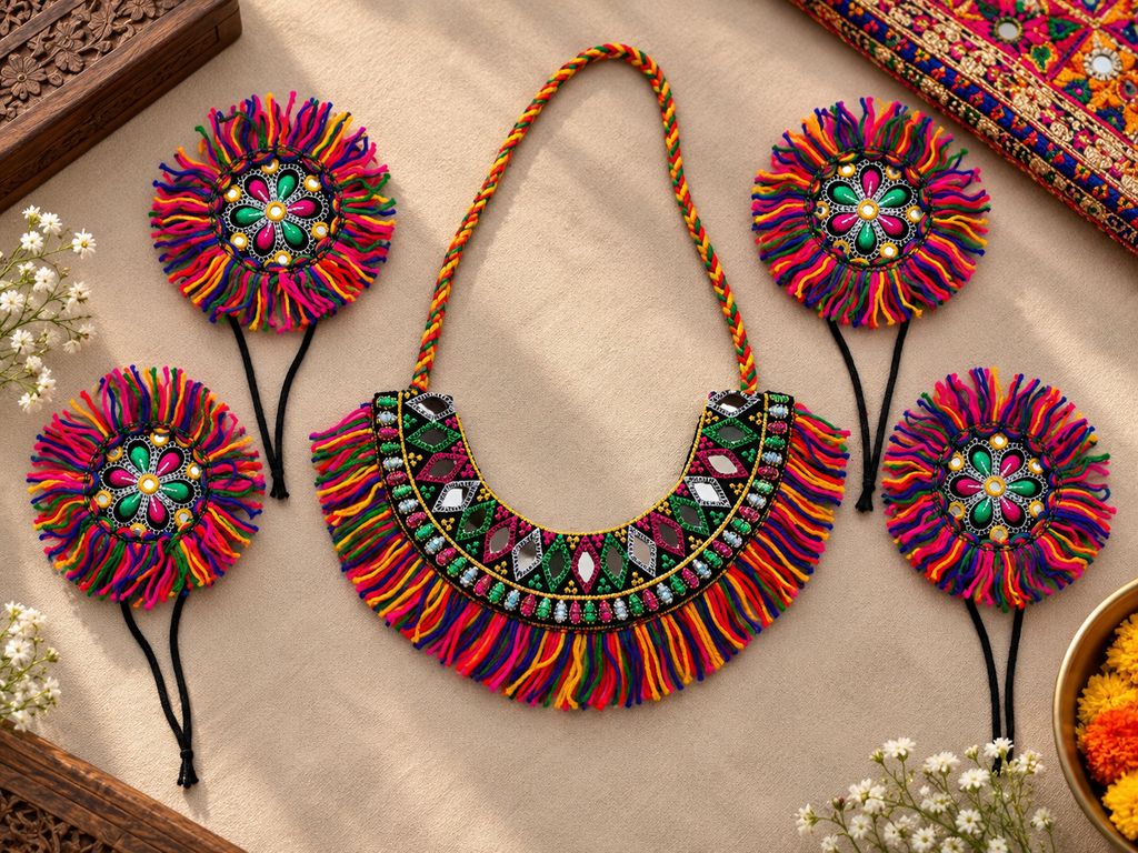 Multicolored mirror Necklace