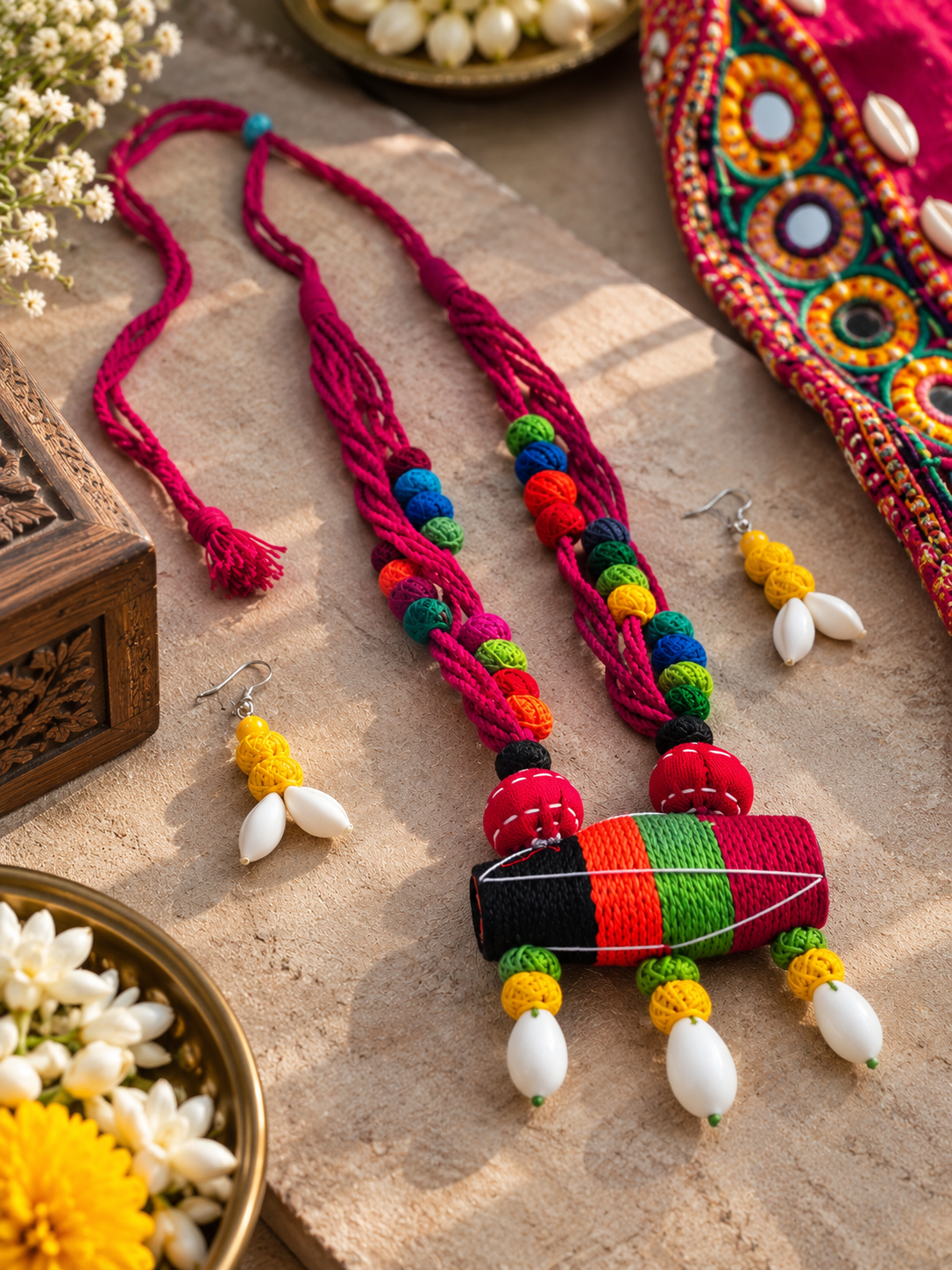 Multicolored Tribal Necklace