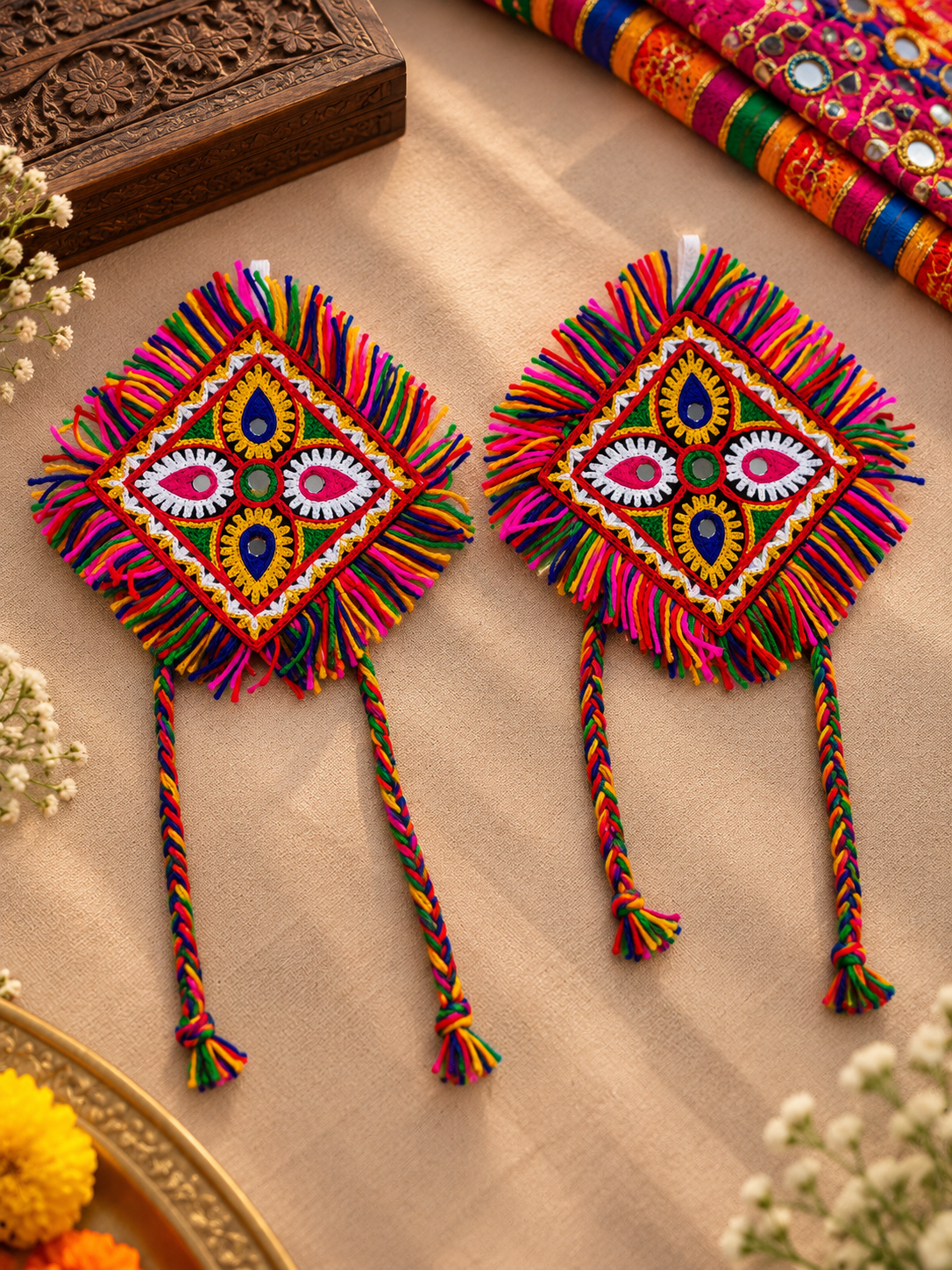 Multicolored Diamond Bajubandh