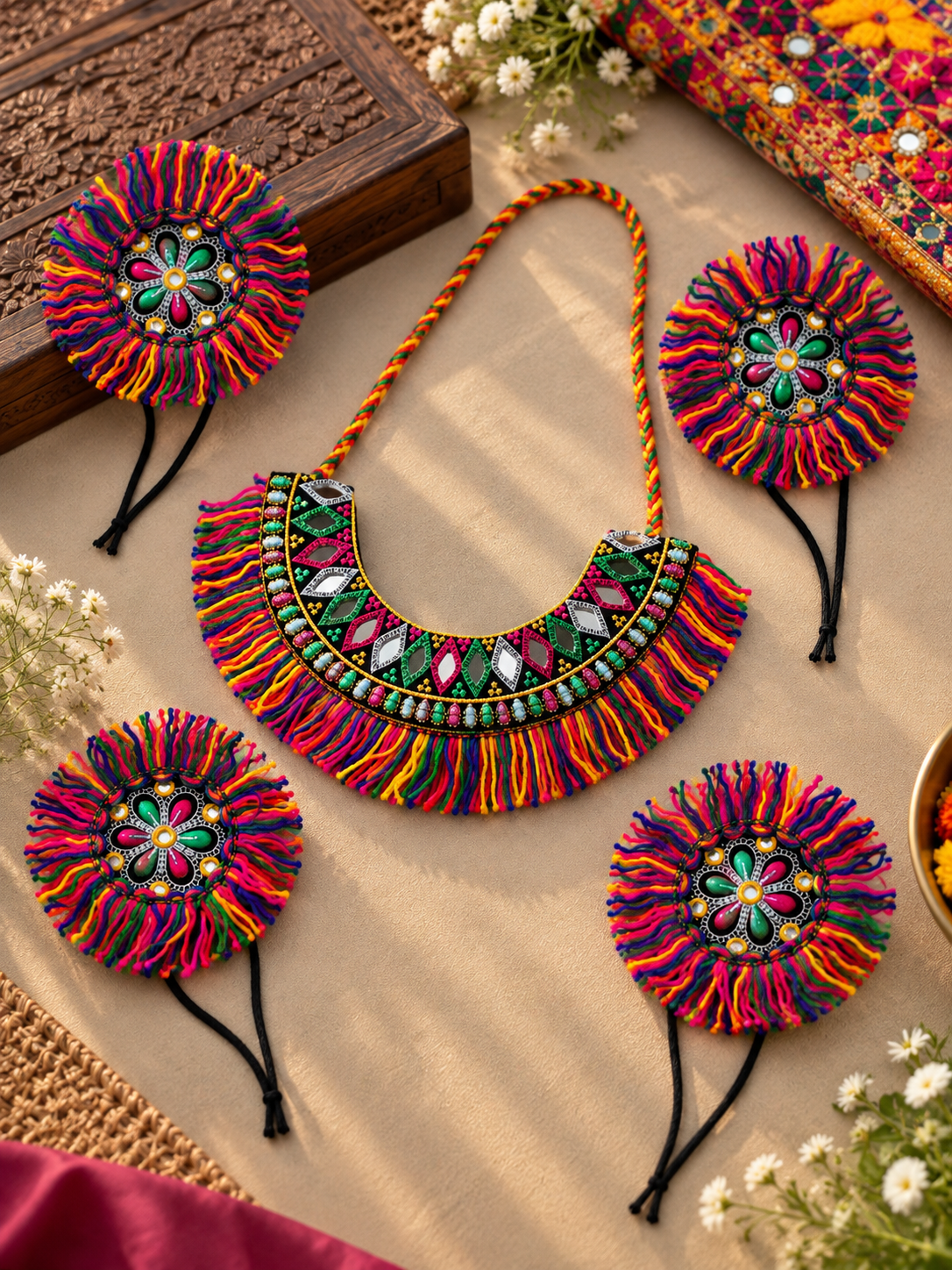 Multicolored mirror Necklace